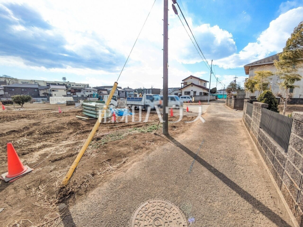接道状況および現場風景　【東村山市秋津町３丁目】