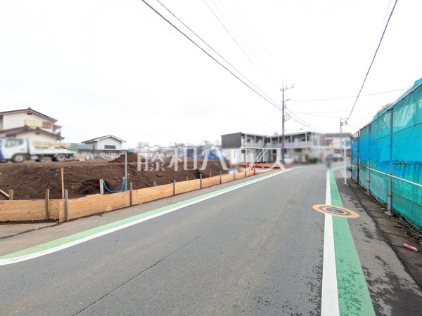 接道状況および現場風景　【東村山市秋津町３丁目】