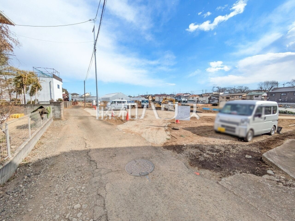 接道状況および現場風景　【東村山市秋津町３丁目】