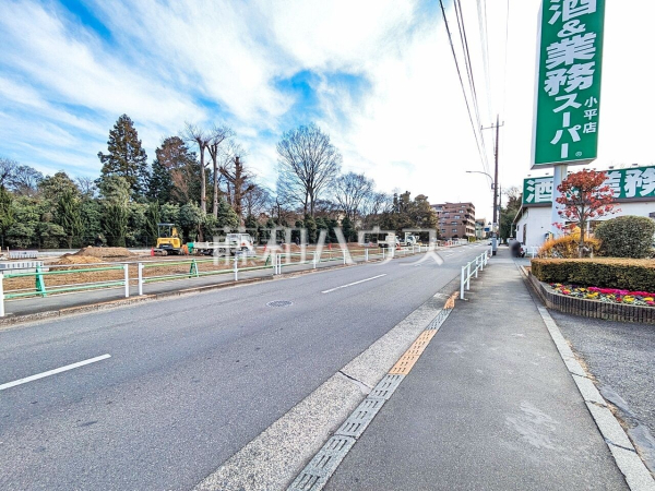 接道状況および現場風景　【小平市回田町】