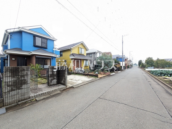 接道状況および現場風景　【立川市砂川町６丁目】