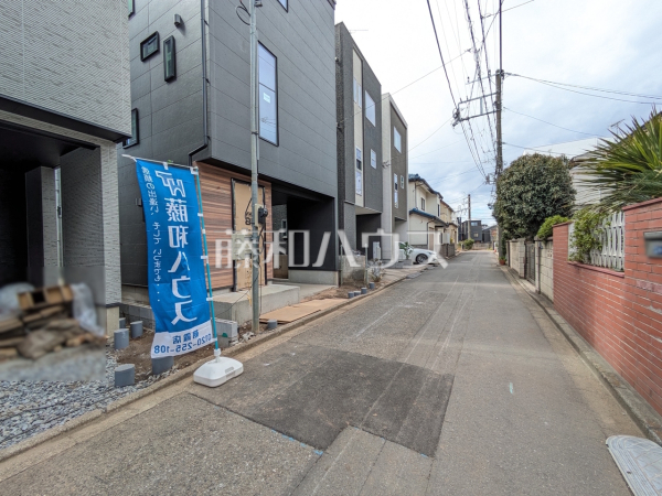 接道状況および現場風景　【朝霞市仲町１丁目】