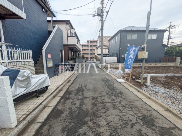 接道状況および現場風景　【入間郡三芳町大字藤久保】