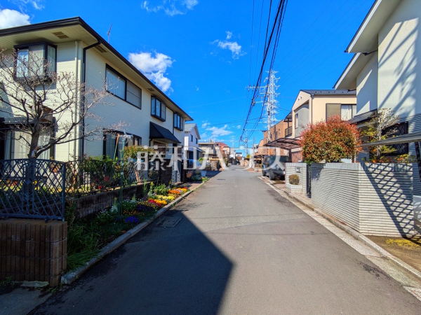 接道状況および現場風景　【三鷹市井の頭１丁目】