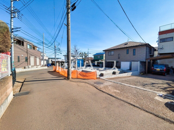 接道状況および現場風景　【東久留米市下里２丁目】