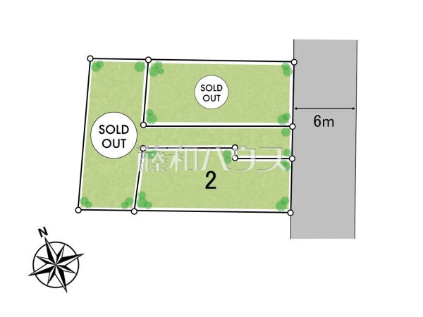 全体区画図　【板橋区高島平５丁目】