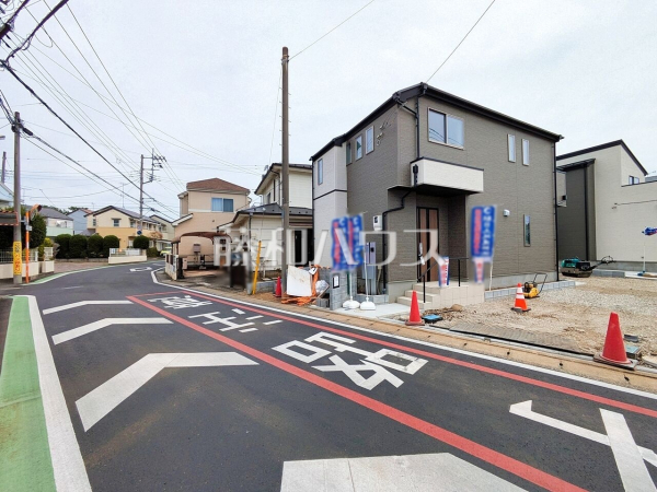 接道状況および現場風景　【所沢市大字久米】