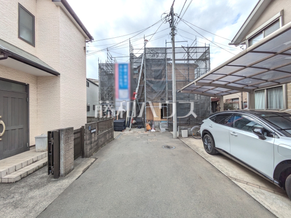 接道状況および現場風景　【立川市砂川町１丁目】