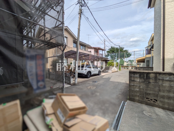 接道状況および現場風景　【立川市砂川町１丁目】
