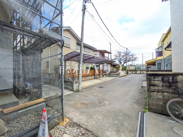 接道状況および現場風景　【立川市砂川町１丁目】