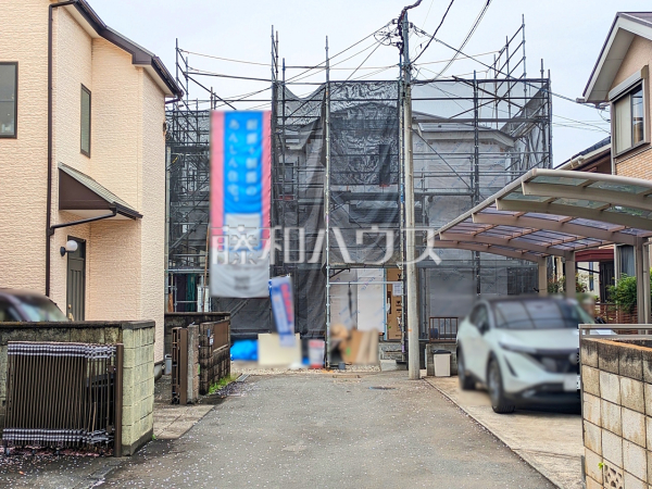 接道状況および現場風景　【立川市砂川町１丁目】