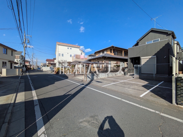接道状況および現場風景　【東大和市中央４丁目】