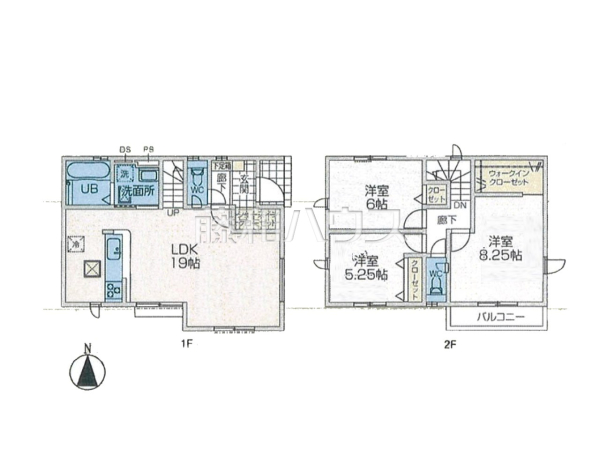 2号棟　2号棟　間取図　【東大和市仲原２丁目】