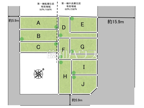 全体区画図　【うるま市字江洲】