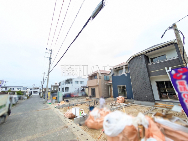 接道状況および現場風景　【うるま市字江洲】