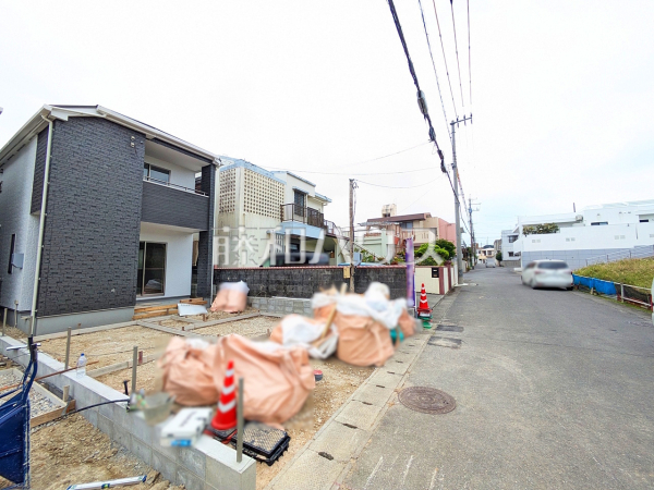 接道状況および現場風景　【うるま市字江洲】