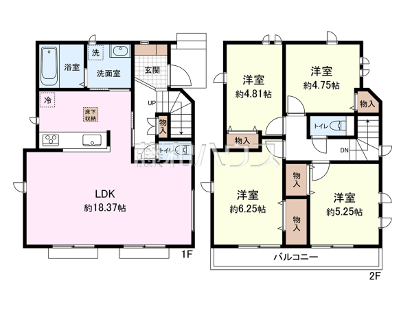 A号棟　間取図　【小金井市桜町２丁目】