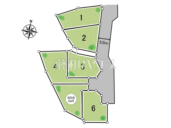 全体区画図　【八王子市小比企町】