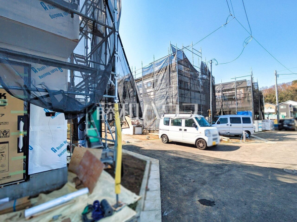 接道状況および現場風景　【八王子市小比企町】