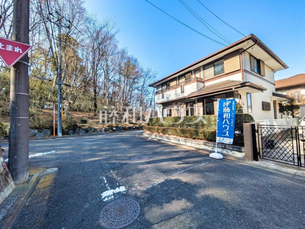 接道状況および現場風景　【所沢市松が丘１丁目】