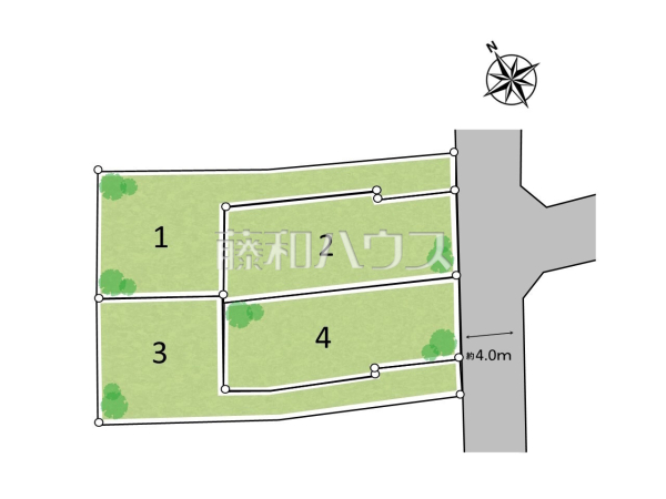 全体区画図　【杉並区久我山４丁目】