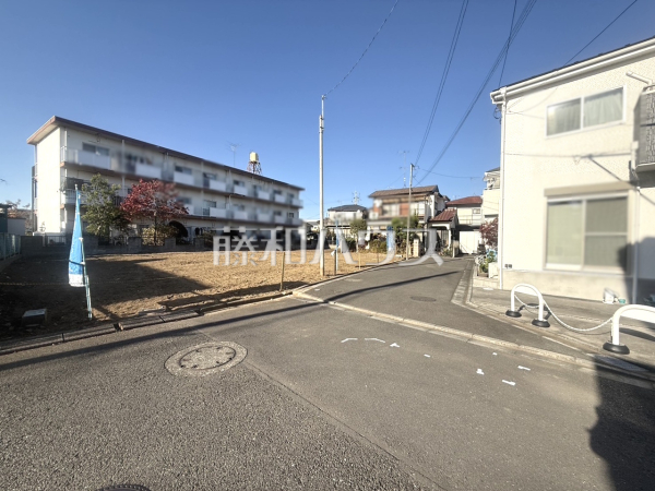 接道状況および現場風景　【立川市砂川町７丁目】