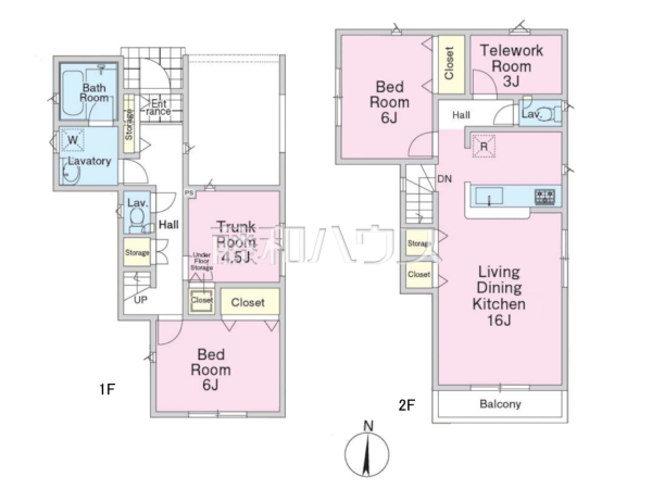 間取図　【新座市野寺２丁目】 見学はしたいけど、なかなか時間が取れない・・・そんな方に出勤前や仕事終わりにマイホームを見学できるサポートをいたします 