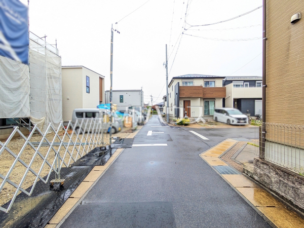 接道状況および現場風景　【春日井市上条町５丁目】
