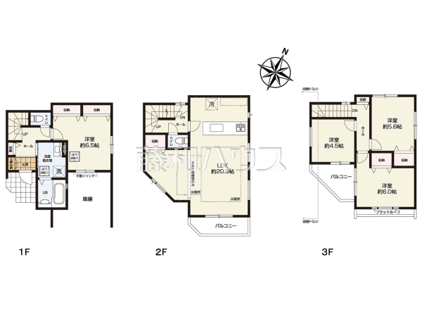 間取図　【所沢市北有楽町】