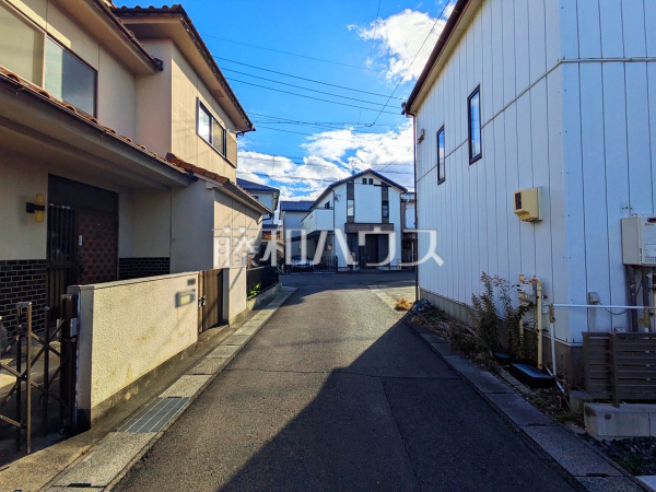 接道状況および現場風景　【春日井市町屋町】