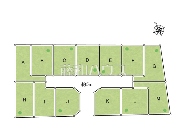 全体区画図　【調布市菊野台２丁目】
