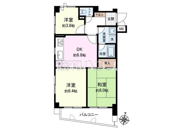 間取図　【マートルコート杉並方南町】