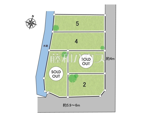 全体区画図　【福岡市南区西長住２丁目】