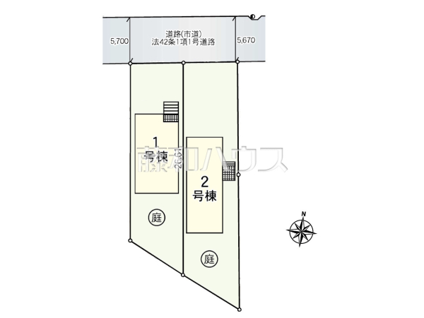 全体区画図　【福岡市南区長住７丁目】