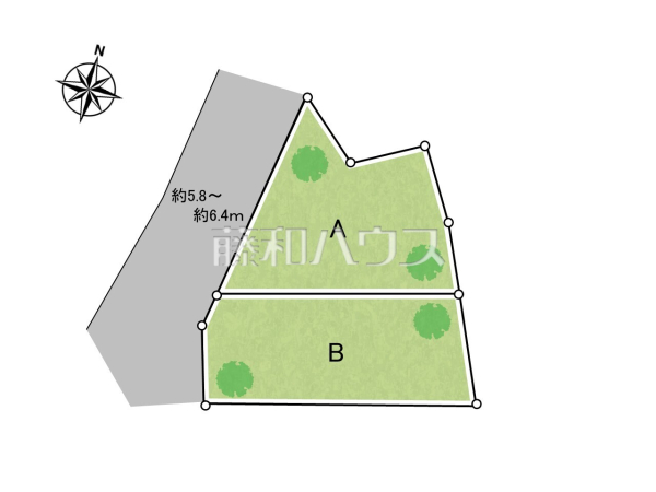 全体区画図　【日野市百草】