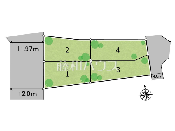 全体区画図　【春日井市如意申町２丁目】