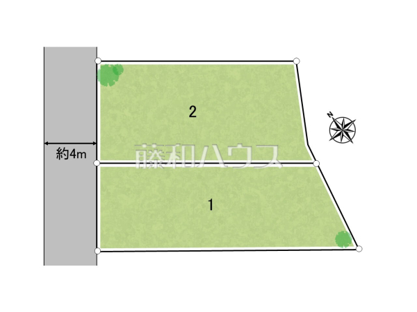 全体区画図　【八王子市寺田町】