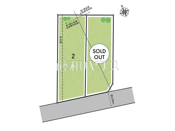 全体区画図　【八王子市横川町】