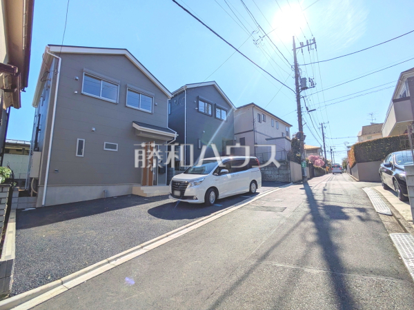 接道状況および現場風景　【三鷹市中原４丁目】