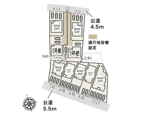 全体区画図　【小牧市小木３丁目】