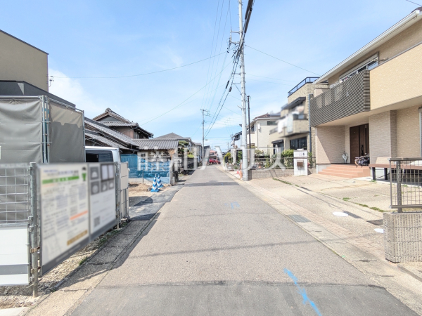 接道状況および現場風景　【小牧市小木３丁目】