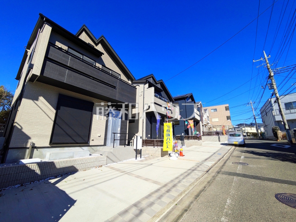 接道状況および現場風景　【調布市柴崎２丁目】