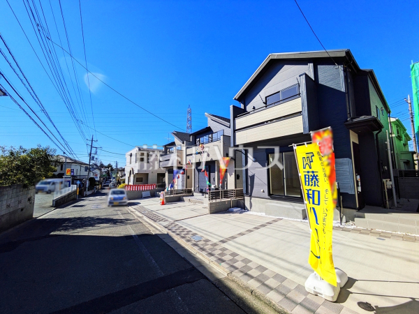 接道状況および現場風景　【調布市柴崎２丁目】