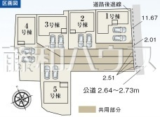 全体区画図　【小牧市久保一色南１丁目】