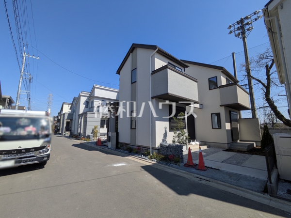 接道状況および現場風景　【三鷹市野崎３丁目】