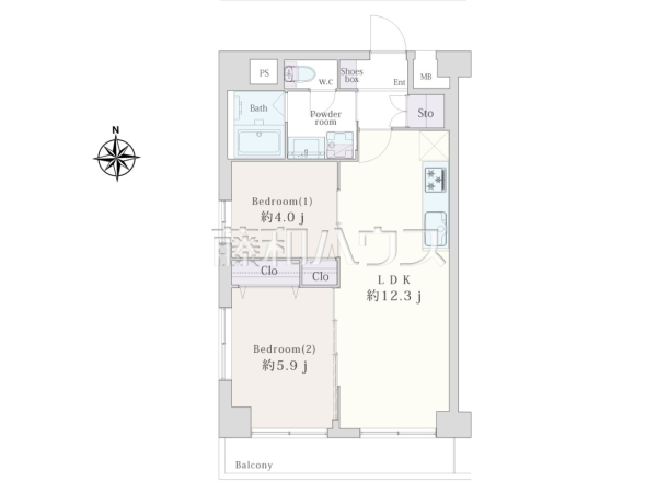 間取図　【ライオンズマンション富士見台第2】