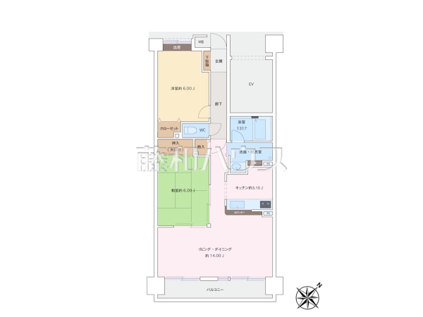 間取図　【コスモふじみ鶴瀬】