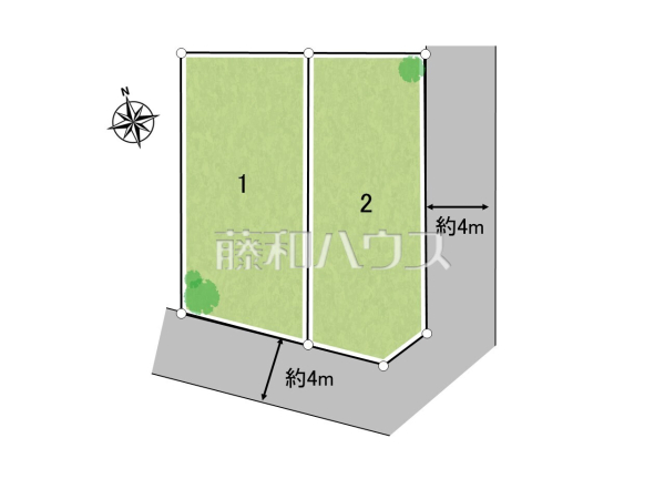 全体区画図　【西東京市向台町６丁目】