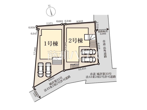 全体区画図　【福岡市城南区七隈２丁目】