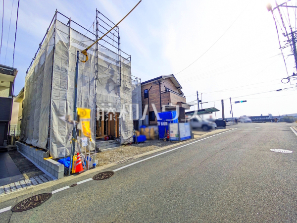 接道状況および現場風景　【福岡市東区松崎２丁目】